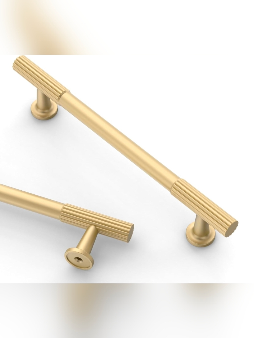 10 Pack 5 Inch(128Mm) Brushed Gold Cabinet Pulls Kitchen Cabinet Handles, Cabine